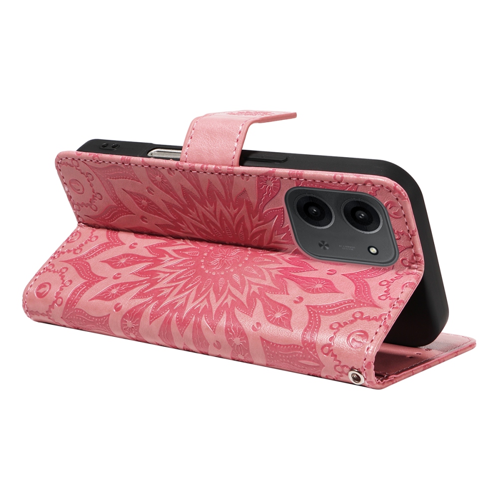 Sunflower knižkové púzdro na Xiaomi Redmi 15C 4G/5G (173mm) - ružové