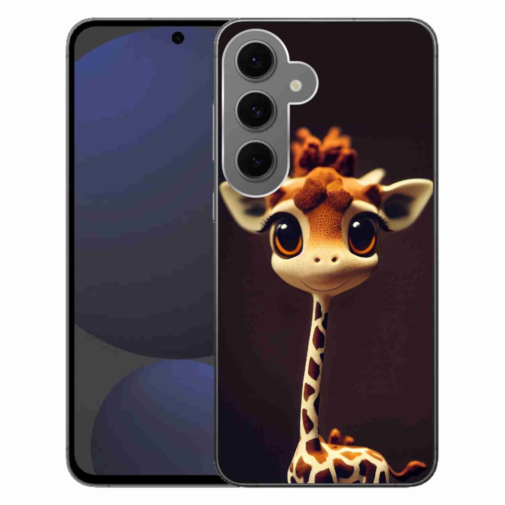 Gélový kryt mmCase na Samsung Galaxy S24 FE - malá žirafa