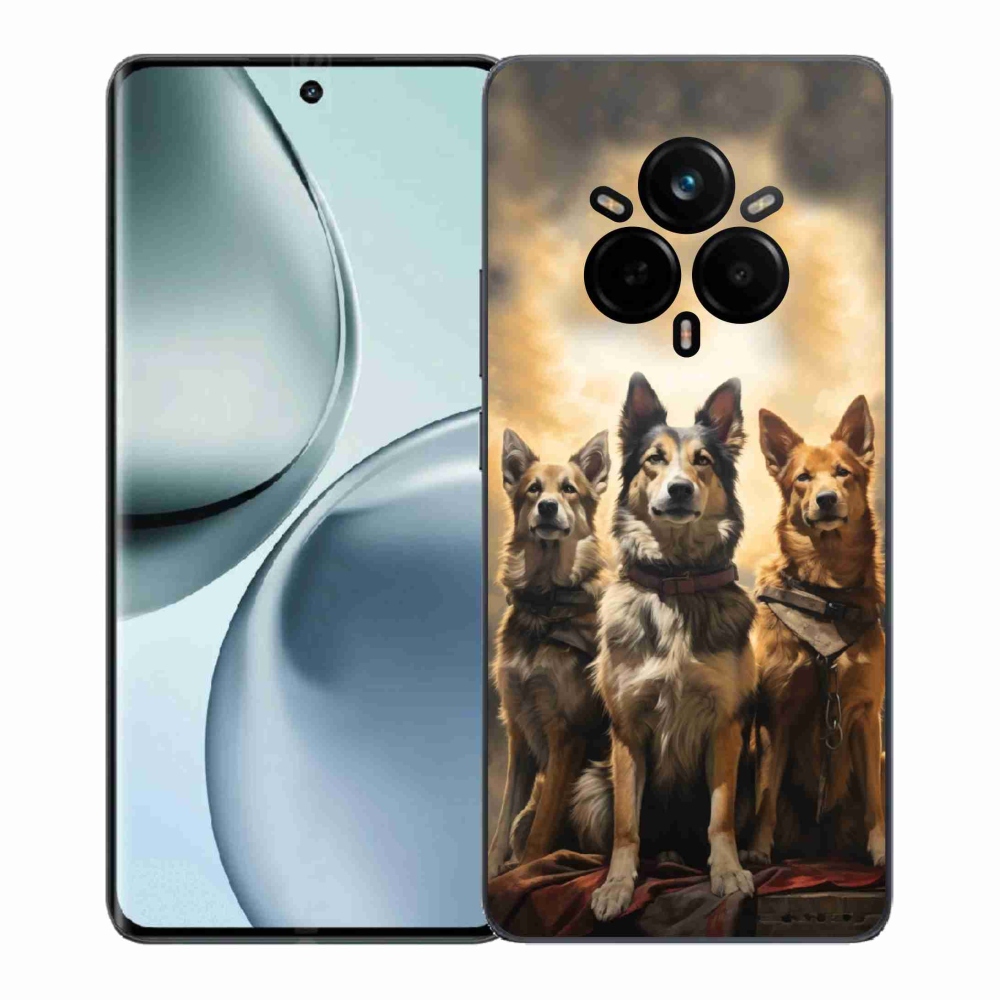 Gélový kryt mmCase na Realme 14 Pro+ 5G - tri psy