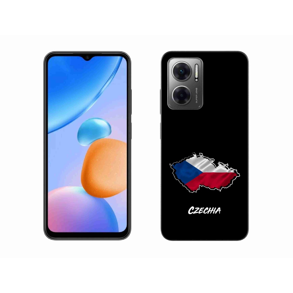 Gélový kryt mmCase na Xiaomi Redmi 10 5G - Czechia čierne pozadie