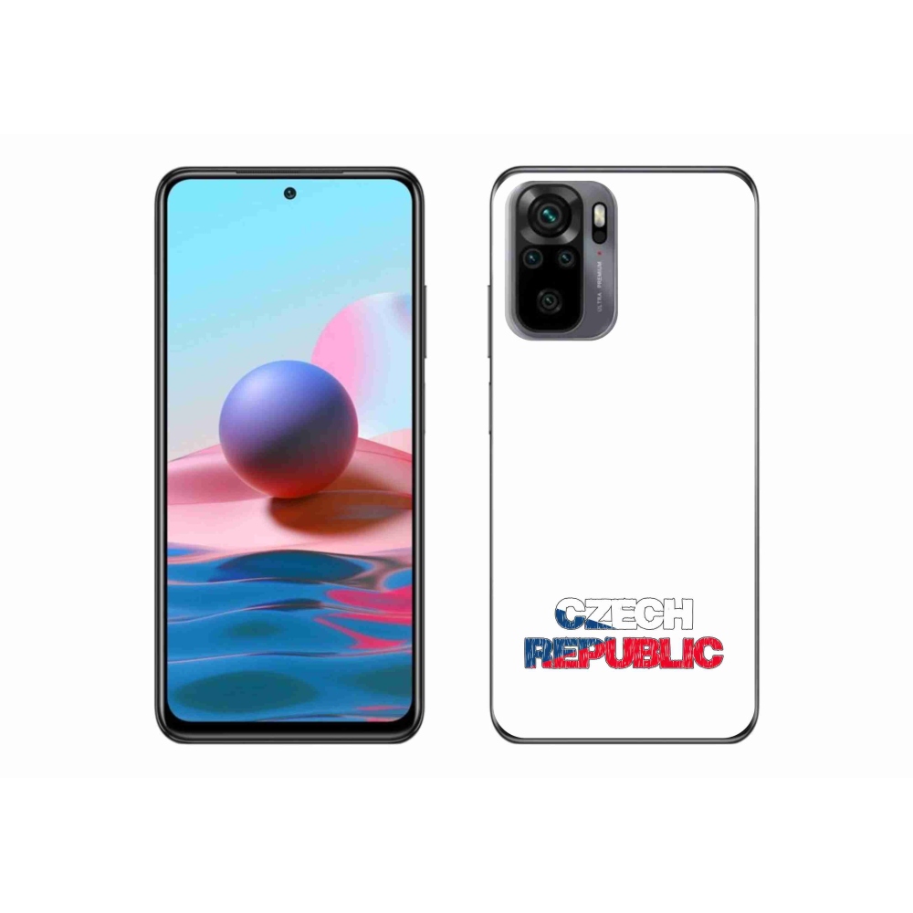 Gélový kryt mmCase na Xiaomi Redmi Note 10S - Czech Republic biele pozadie