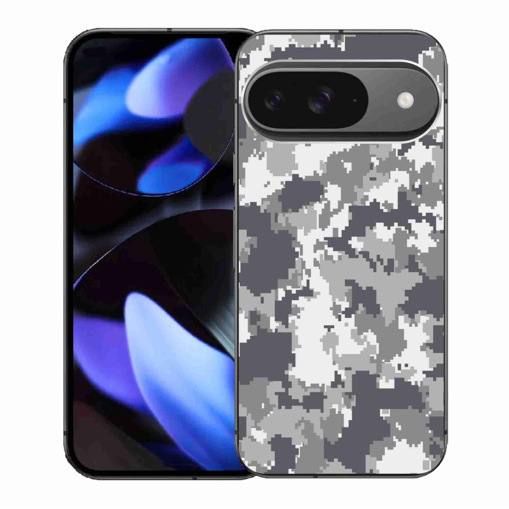 Gélový kryt mmCase na Google Pixel 9/9 Pro - maskáčový vzor 2