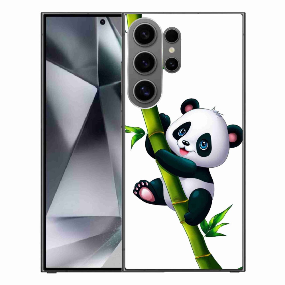 Gélový kryt mmCase na Samsung Galaxy S24 Ultra - panda na bambuse