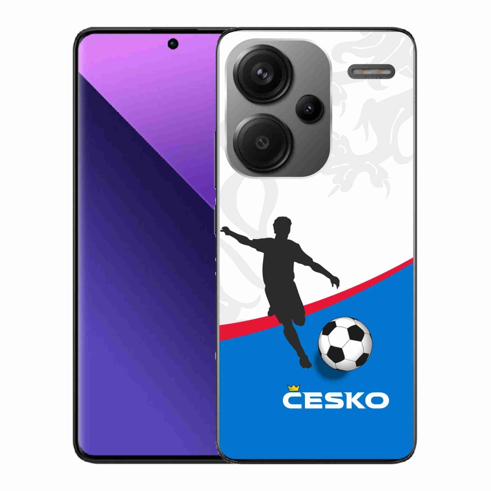 Gélový kryt mmCase na Xiaomi Redmi Note 13 Pro+ 5G - futbal Česko 1