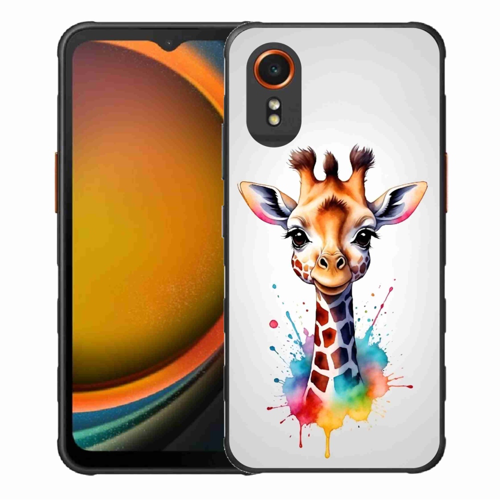 Gélový kryt mmCase na Samsung Galaxy Xcover 7 - žirafa 1