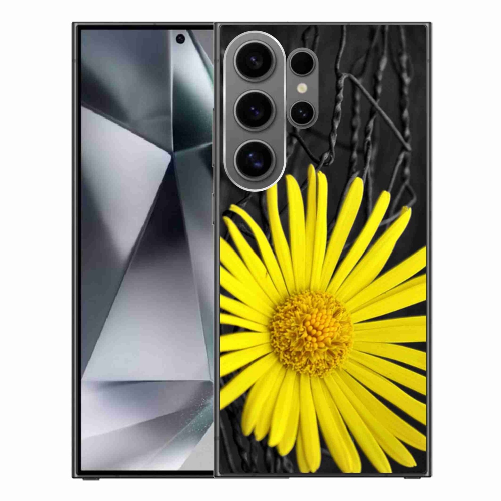 Gélový kryt mmCase na Samsung Galaxy S24 Ultra - žltá kvetina