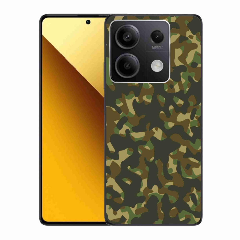 Gélový kryt mmCase na Xiaomi Redmi Note 13 5G - maskáčový vzor 1