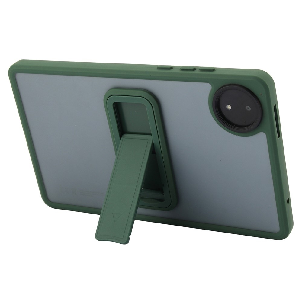 Skiny gélový obal s pevným chrbtom a výklopným stojanom na Xiaomi Redmi Pad SE 8.7 - zelený