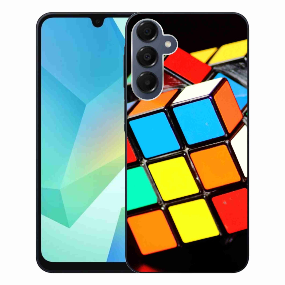 Gélový obal mmCase na Samsung Galaxy A16 4G/5G - rubikova kocka