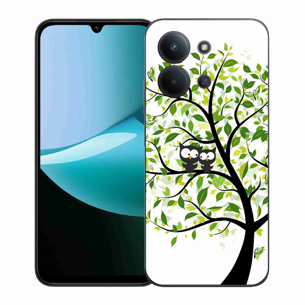 Gélový kryt mmCase na Xiaomi Redmi 15C 4G (171mm) / Poco C85 4G (171mm) - malej sovy na strome