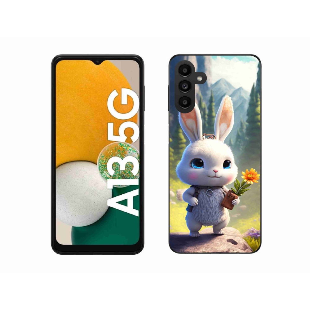 Gélový kryt mmCase na Samsung Galaxy A13 5G - roztomilý zajačik