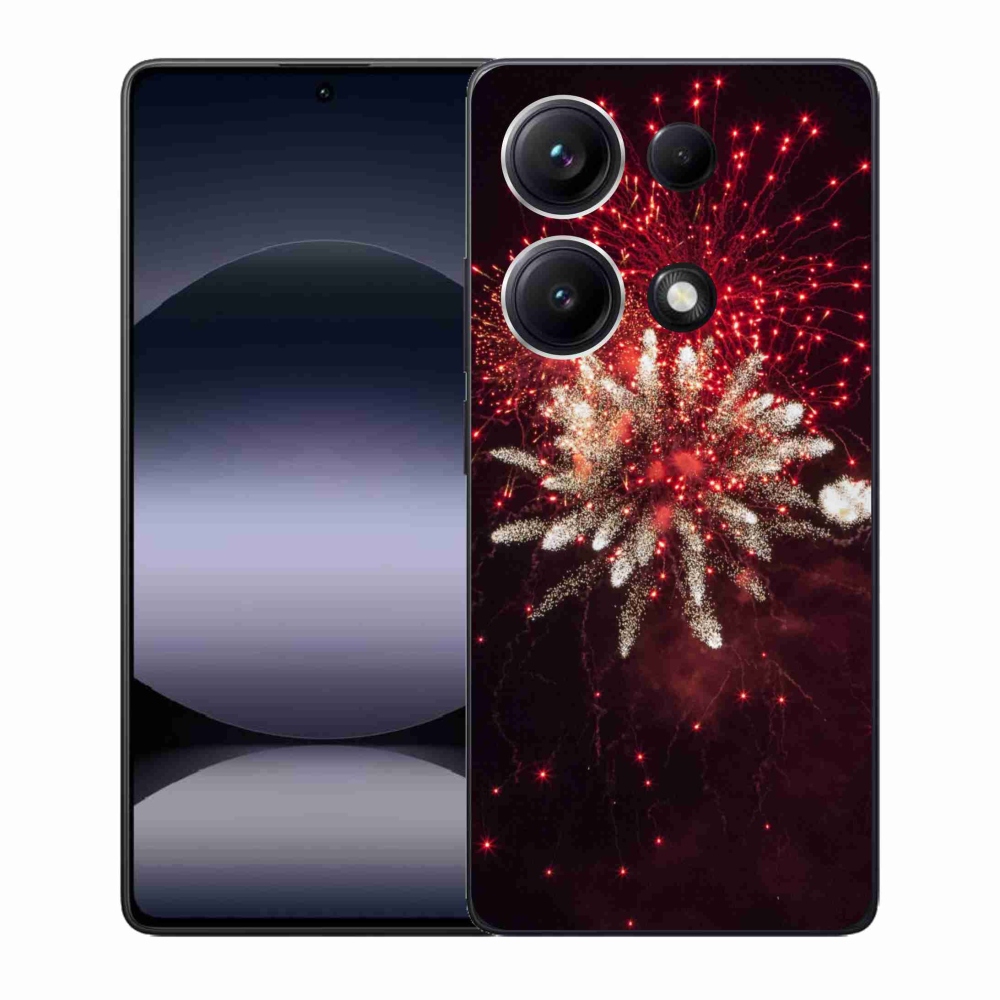 Gélový kryt mmCase na Xiaomi Redmi Note 14S - ohňostroj