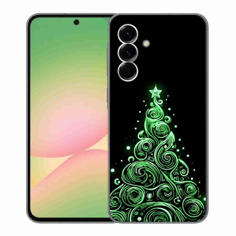 Gélový kryt mmCase na Samsung Galaxy A56 5G - neónový vianočný stromček 3