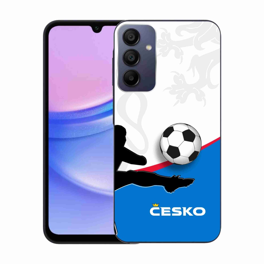 Gélový kryt mmCase na Samsung Galaxy A15 4G/5G - futbal Česko 3