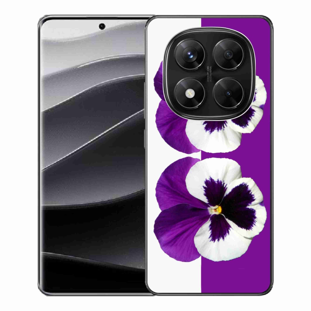 Gélový kryt mmCase na Xiaomi Redmi Note 14 Pro 5G/Poco X7 5G - fialovobiely máj