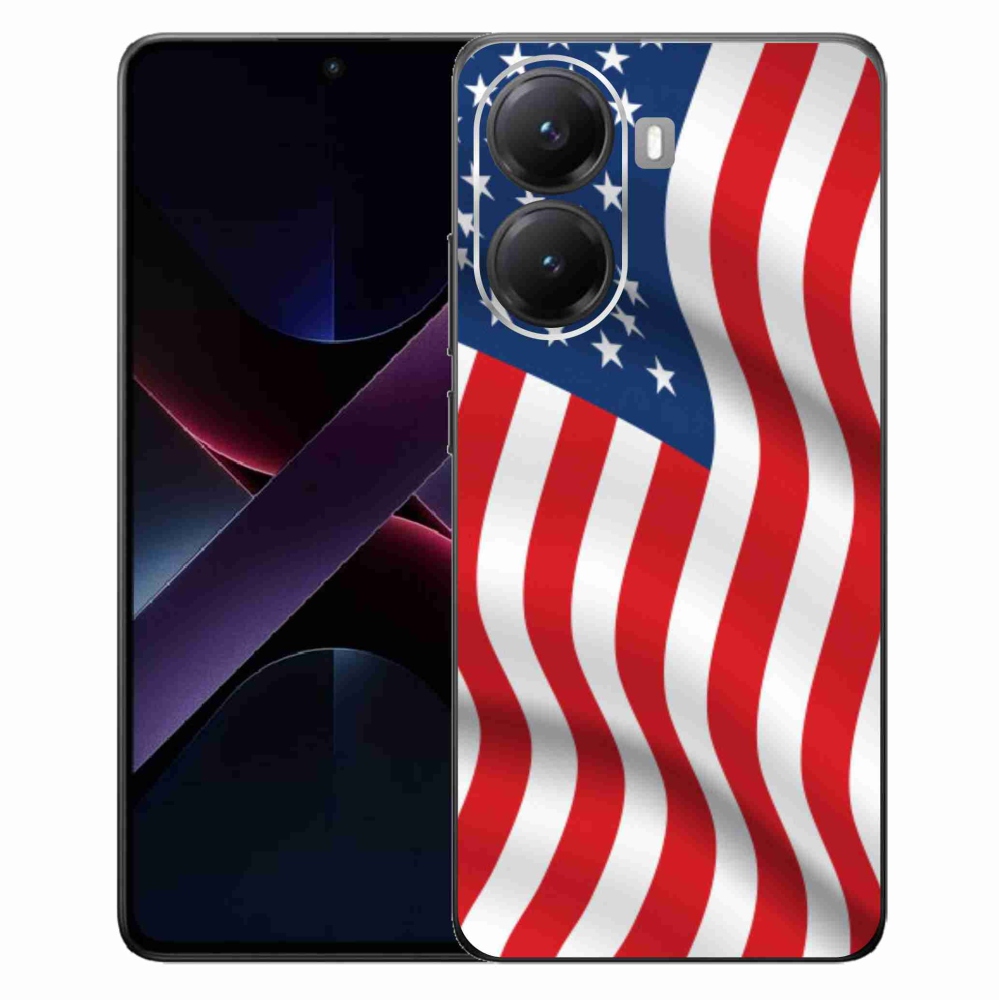 Gélový kryt mmCase na Xiaomi Poco X7 Pro 5G - USA vlajka