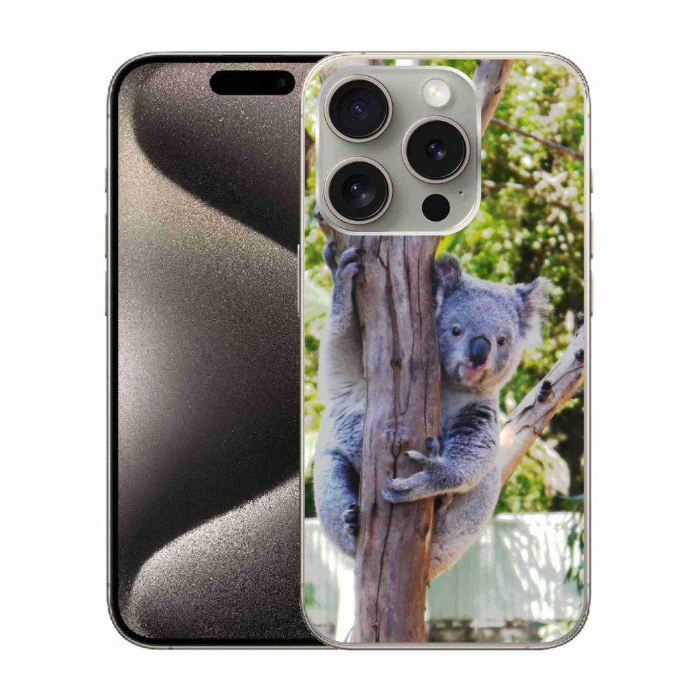Gélový kryt mmCase na iPhone 15 Pro - koala