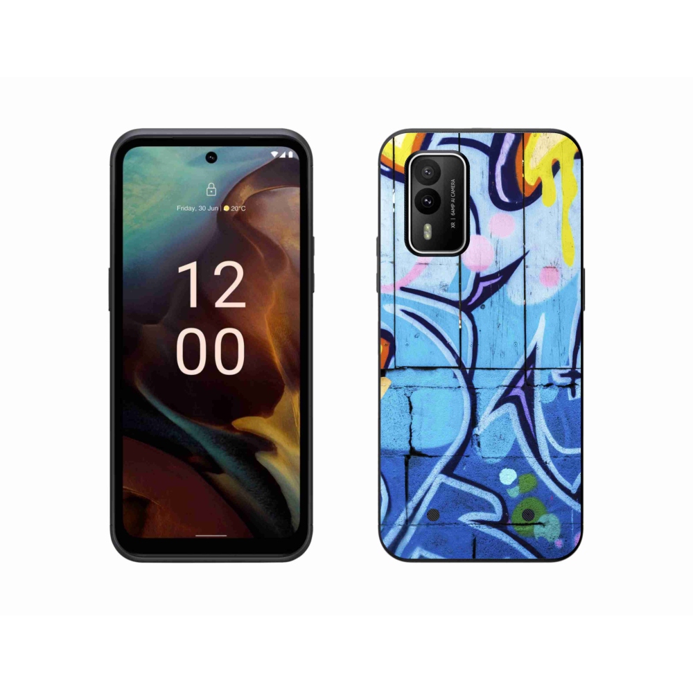 Gélový kryt mmCase na Nokia XR21 - graffiti