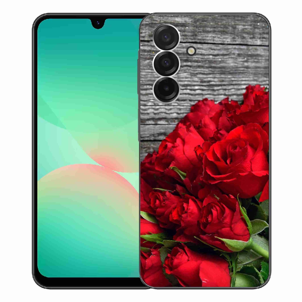 Gélový kryt mmCase na Samsung Galaxy A26 5G - červené ruže