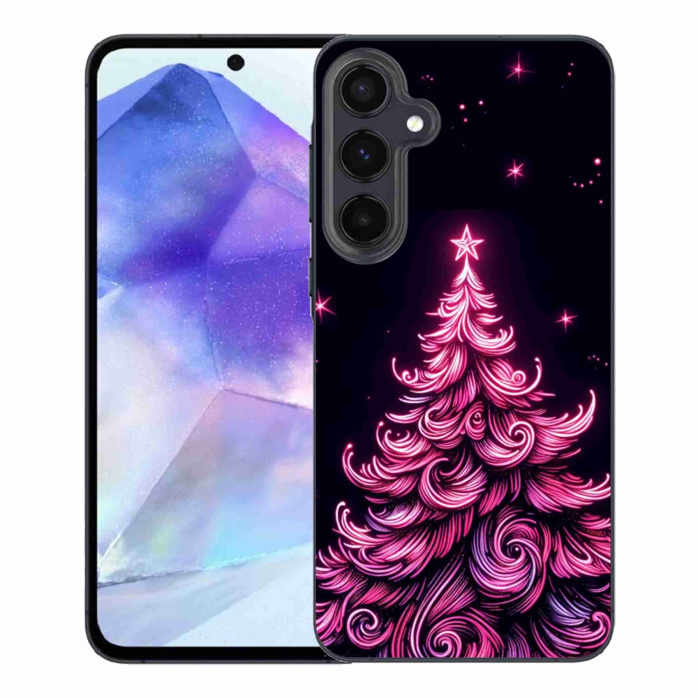 Gélový kryt mmCase na Samsung Galaxy A55 5G - neónový vianočný stromček 2