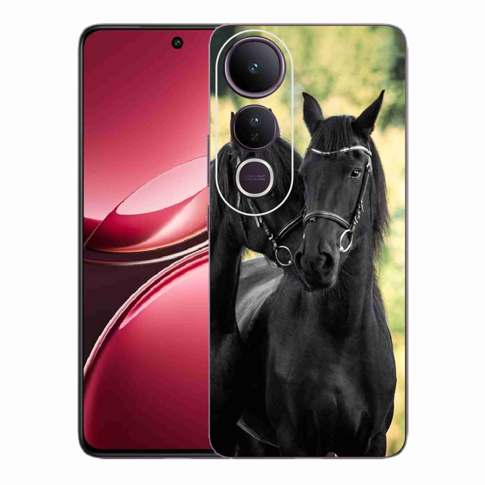 Gélový kryt mmCase na Vivo V50 Lite 4G/5G - dva čierne kone