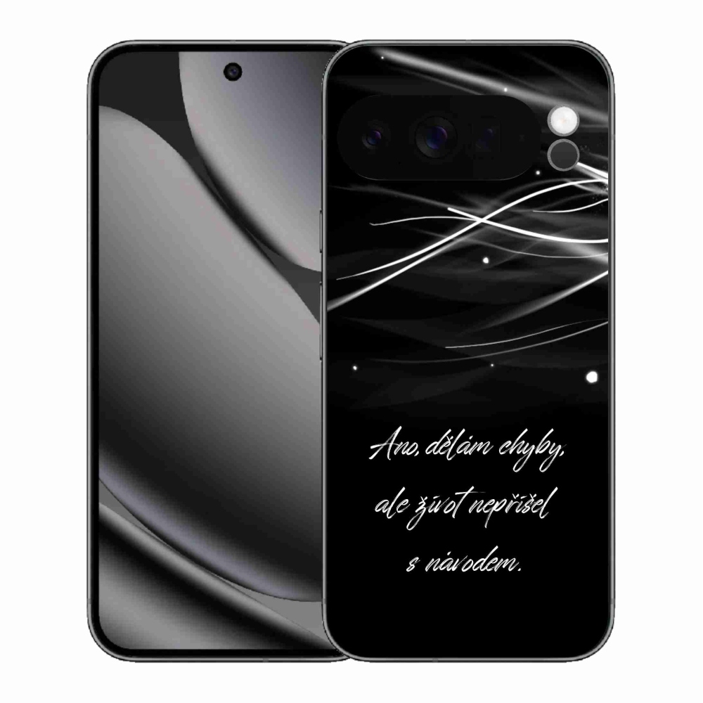 Gélový kryt mmCase na Google Pixel 10 Pro XL - citát čierne pozadie
