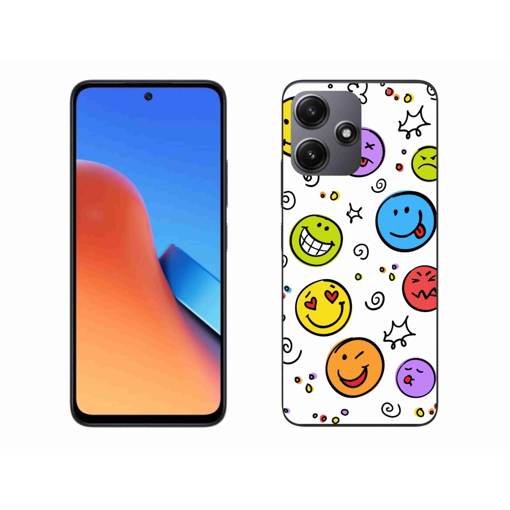 Gélový kryt mmCase na Xiaomi Redmi 12 5G - smajlíci