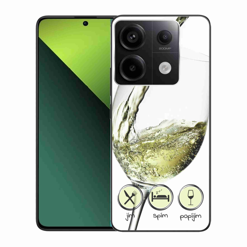 Gélový obal mmCase na Xiaomi Redmi Note 13 Pro 5G/Poco X6 5G - pohár vína bielej