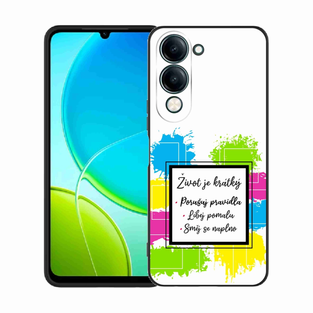 Gélový kryt mmCase na Vivo Y29s 5G - citát 5 biele pozadie