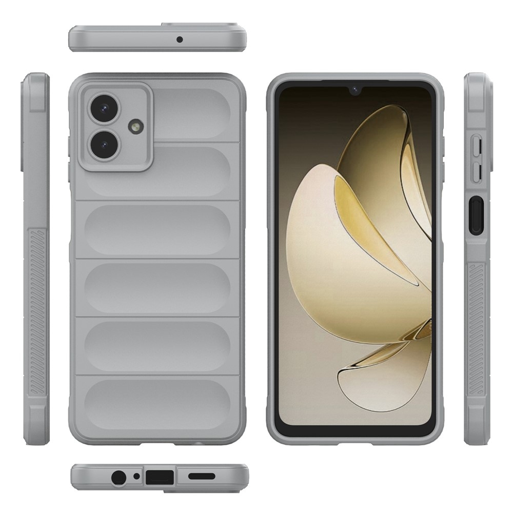 Rugg odolný gélový obal na Samsung Galaxy A07 4G - svetlosivý