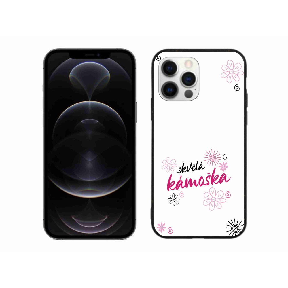 Gélový kryt mmCase na iPhone 12 Pro Max - skvelá kamoška biele pozadie