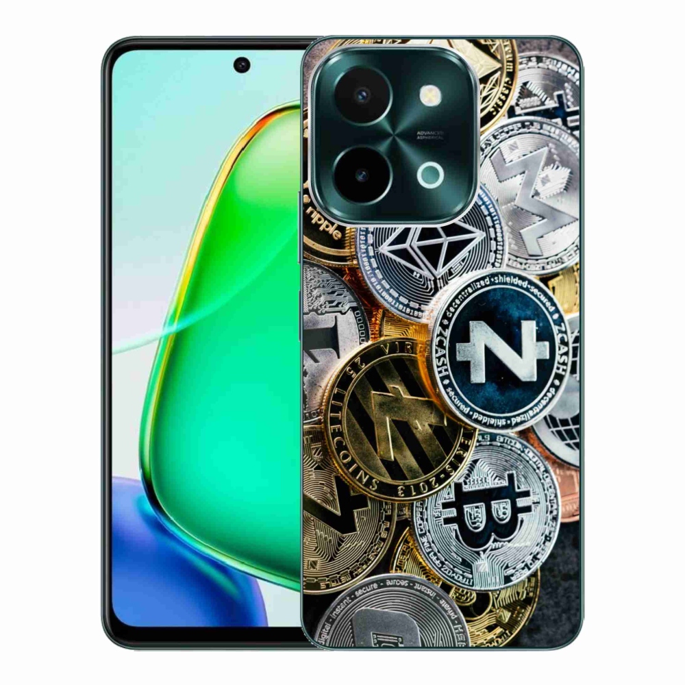 Gélový kryt mmCase na Vivo Y28 - kryptomeny