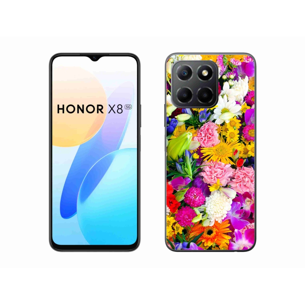 Gélový kryt mmCase na Honor X8 5G - kvety 12