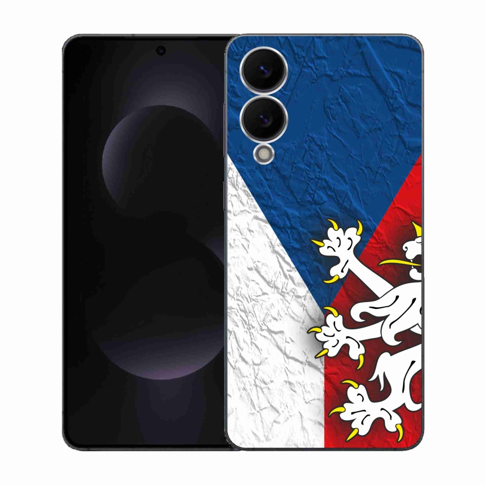 Gélový kryt mmCase na Samsung Galaxy S25 Edge - česká vlajka 1