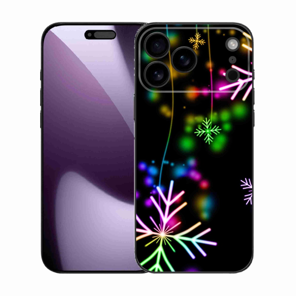Gélový kryt mmCase na iPhone 17 Pro Max - farebné vločky