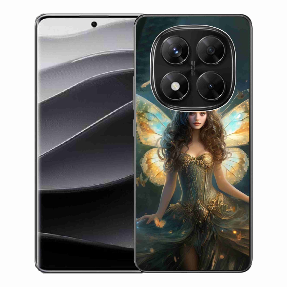 Gélový kryt mmCase na Xiaomi Redmi Note 14 Pro 5G/Poco X7 5G - motýlí žena