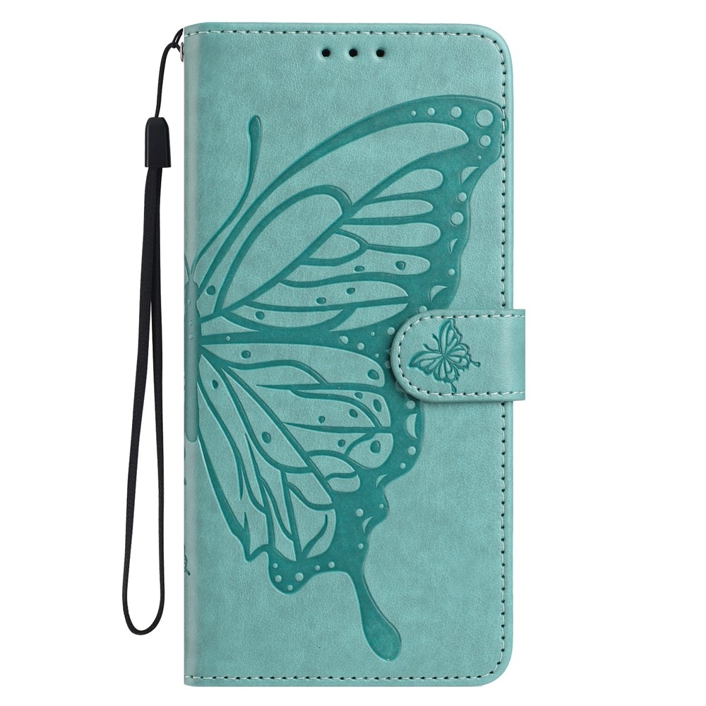 Floral Butterfly knižkové púzdro na Xiaomi 15T Pro - modrozelené
