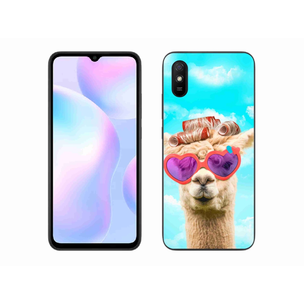 Gélový kryt mmCase na Xiaomi Redmi 9AT - lama s okuliarmi