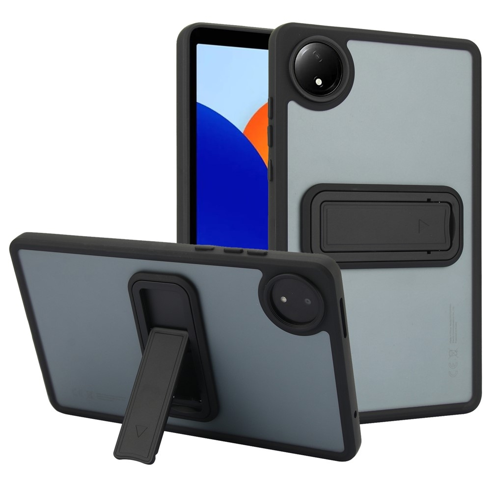 Skiny gélový obal s pevným chrbtom a výklopným stojanom na Xiaomi Redmi Pad SE 8.7 - čierny