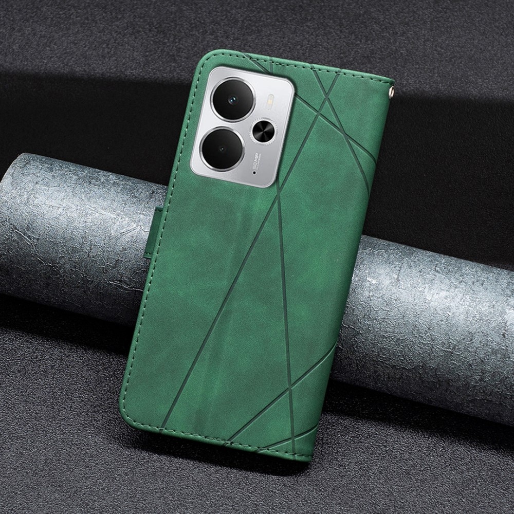 COLOR BNF knižkové puzdro na Realme 14 5G - zelené