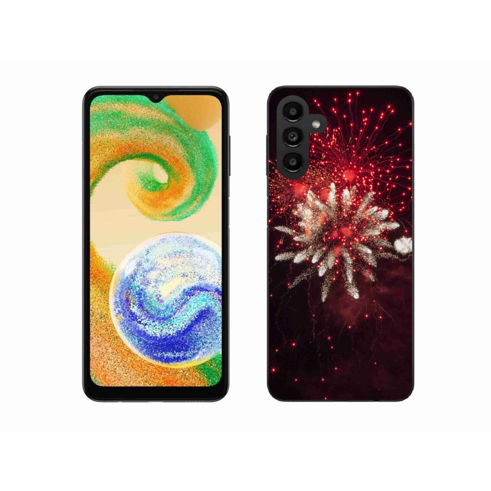 Gélový kryt mmCase na Samsung Galaxy A04s (164.7x76.7x9.1mm) - ohňostroj