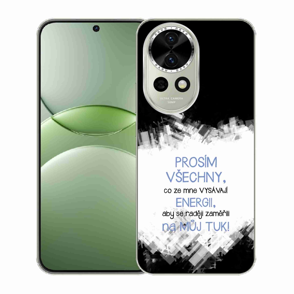 Gélový kryt mmCase na Huawei Nova 13 5G - vtipný text 1 modrý
