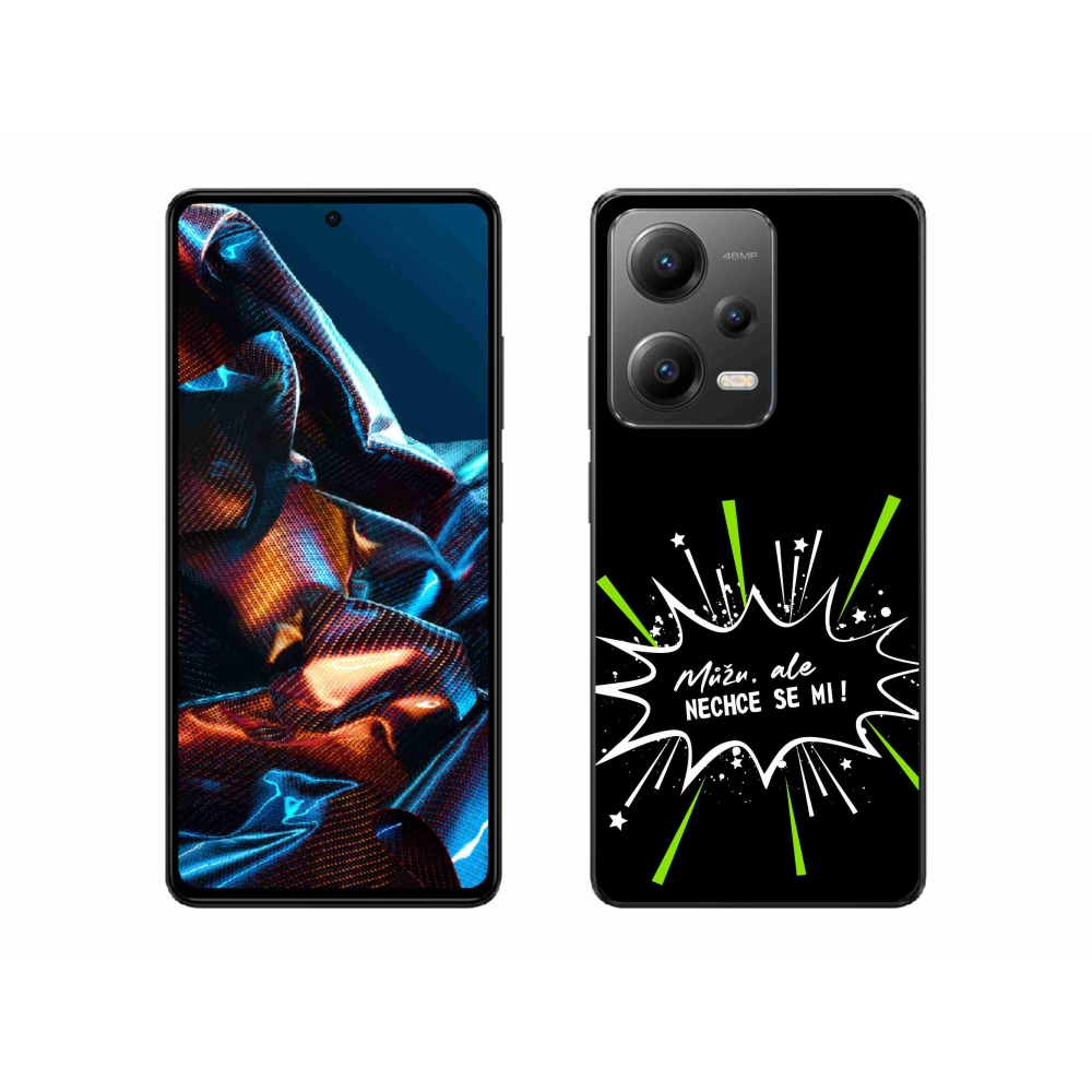 Gélový kryt mmCase na Xiaomi Redmi Note 12 Pro 5G - vtipný text 11 čierne pozadie