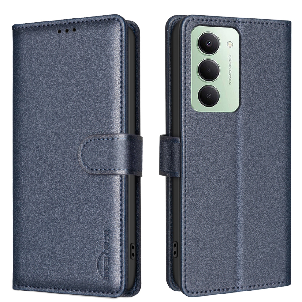 BINFEN knižkové púzdro na Xiaomi Redmi 15 5G (169mm) - modré