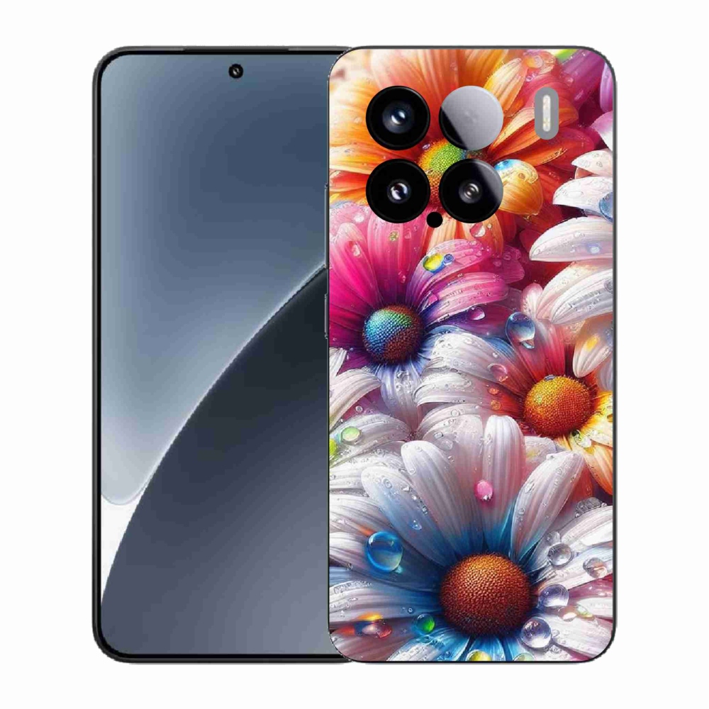 Gélový kryt mmCase na Xiaomi 15 - farebné margaréty