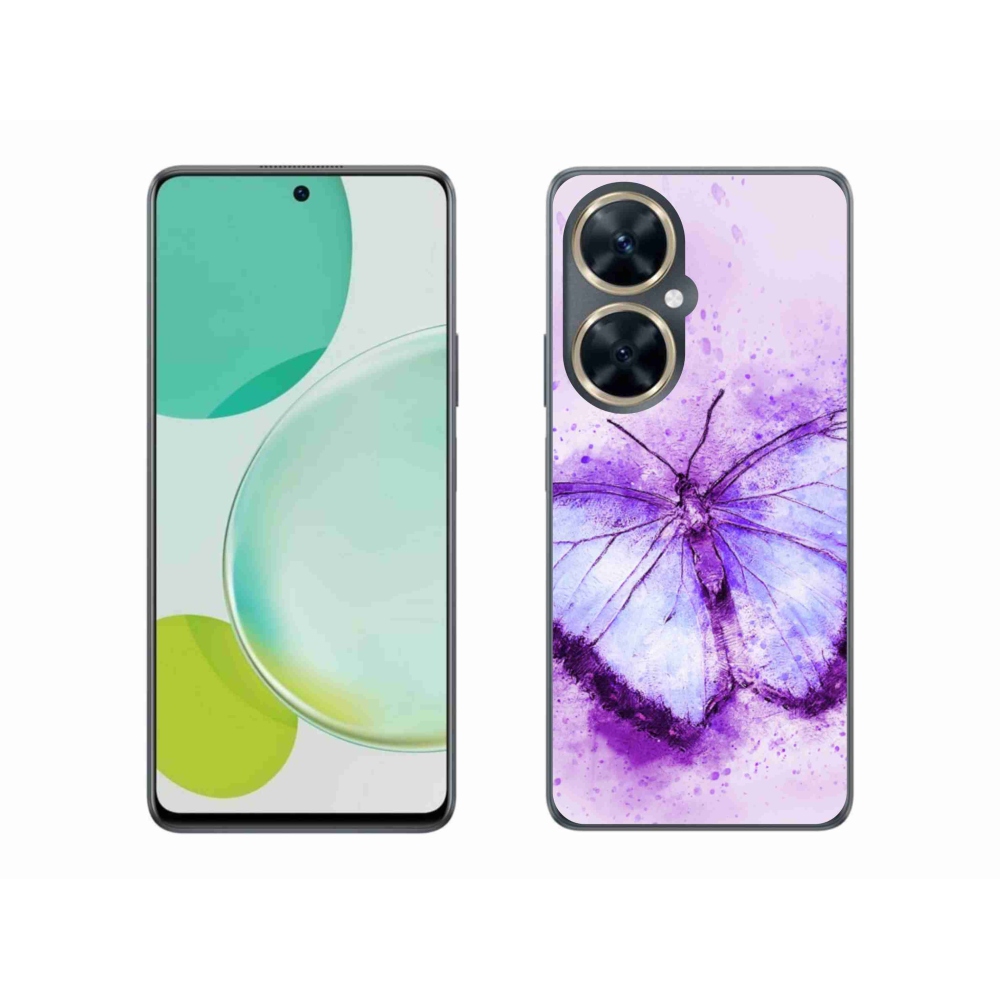 Gélový kryt mmCase na Huawei Nova 11i - fialový motýľ