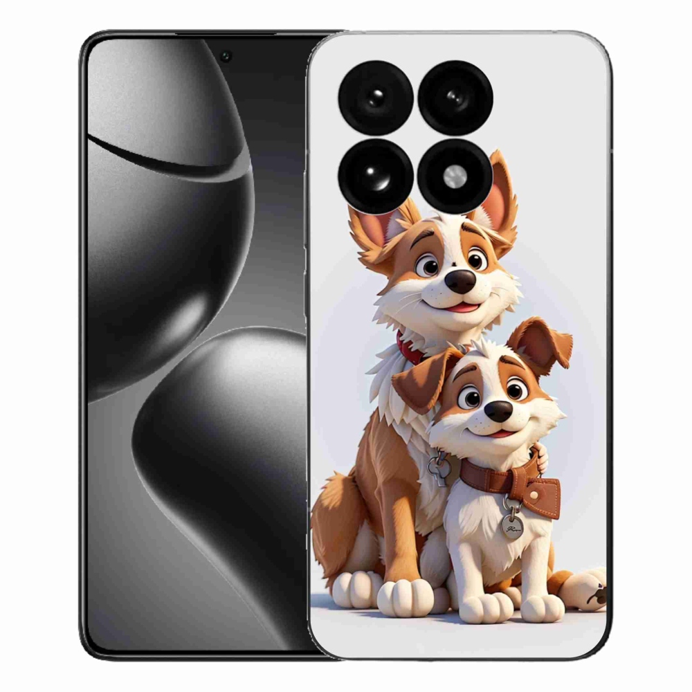 Gélový kryt mmCase na Xiaomi 15T - kreslenie psy
