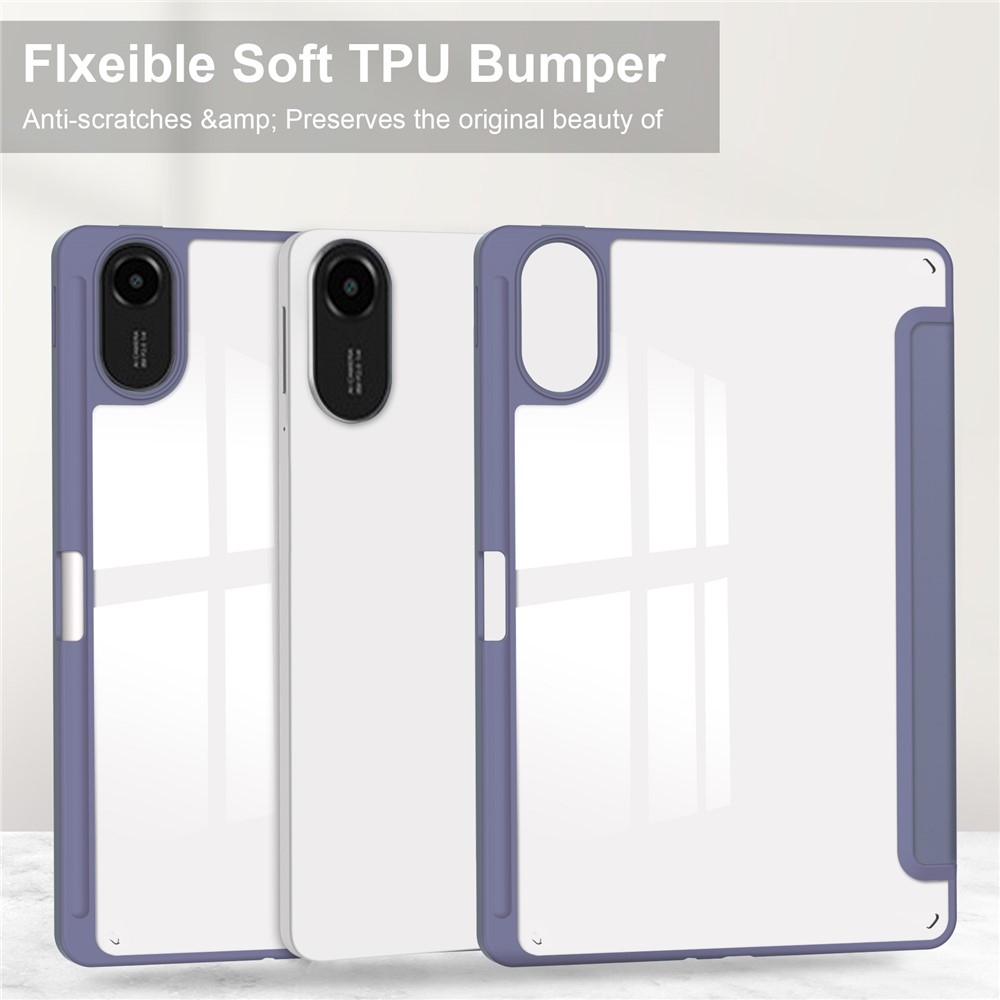 Case chytré zatváracie púzdro na tablet Xiaomi Redmi Pad 2 - fialové