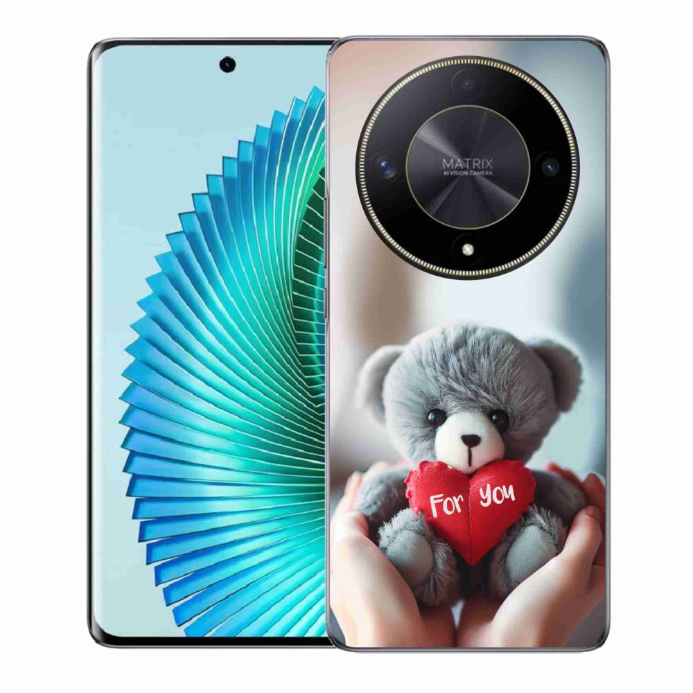 Gélový kryt mmCase na Honor Magic 6 Lite 5G - medvedík pre zamilovaných