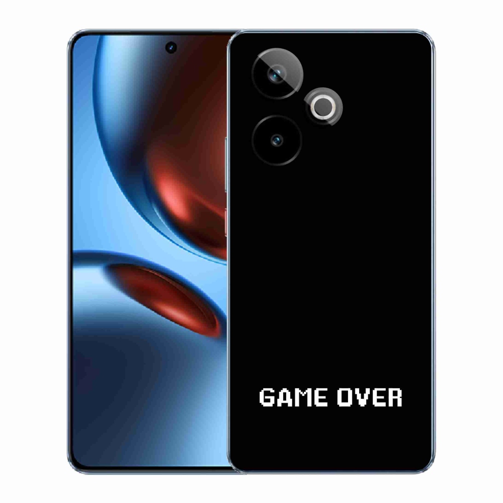 Gélový kryt mmCase na Realme GT 7 5G/GT 7T 5G - game over čierne pozadie